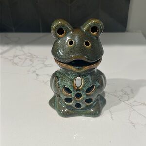 Green Frog Ceramic Wax melt‎ Holder